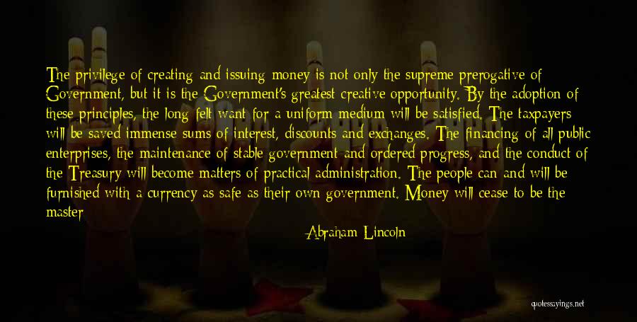 Cease Opportunity Quotes By Abraham Lincoln Cease Opportunity Quotes By Abraham Lincoln