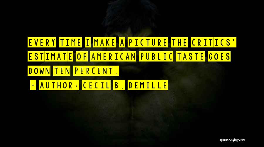 Cecil B. DeMille Quotes 150639