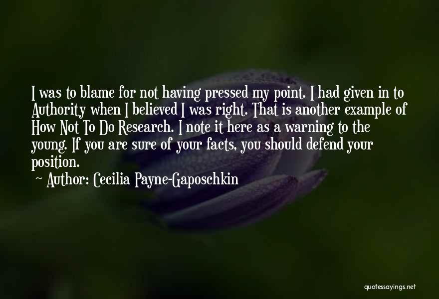 Cecilia Payne-Gaposchkin Quotes 896296