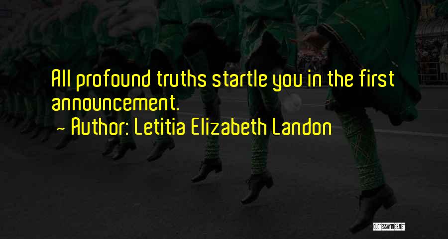 Cegos Surdos Quotes By Letitia Elizabeth Landon