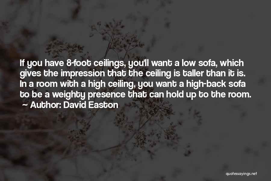 Ceilings Quotes By David Easton