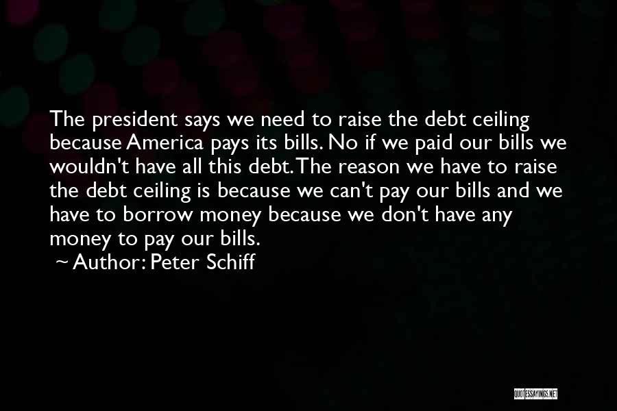 Ceilings Quotes By Peter Schiff