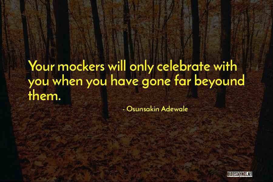 Celebrate Quotes By Osunsakin Adewale