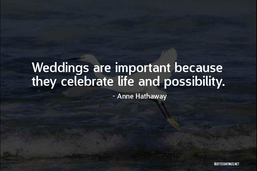 Celebrate Wedding Quotes By Anne Hathaway Celebrate Wedding Quotes By Anne Hathaway