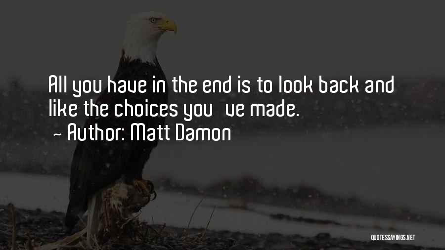 Celebrity Inspirational Quotes By Matt Damon