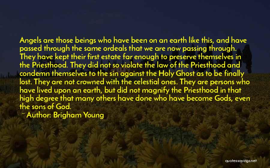 Celestial Beings Quotes By Brigham Young