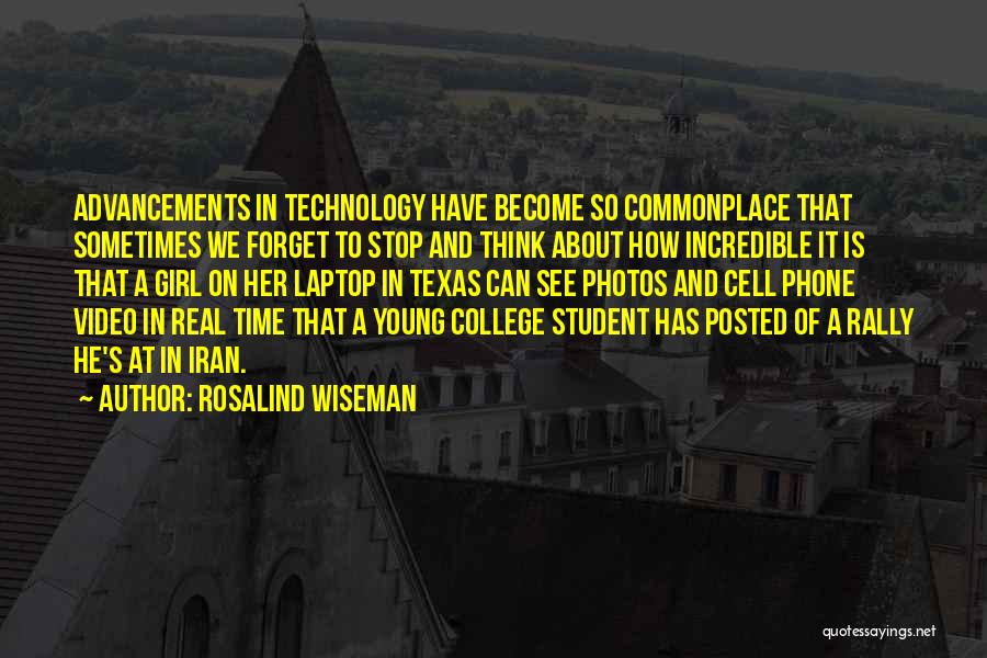 Cell Phone Technology Quotes By Rosalind Wiseman