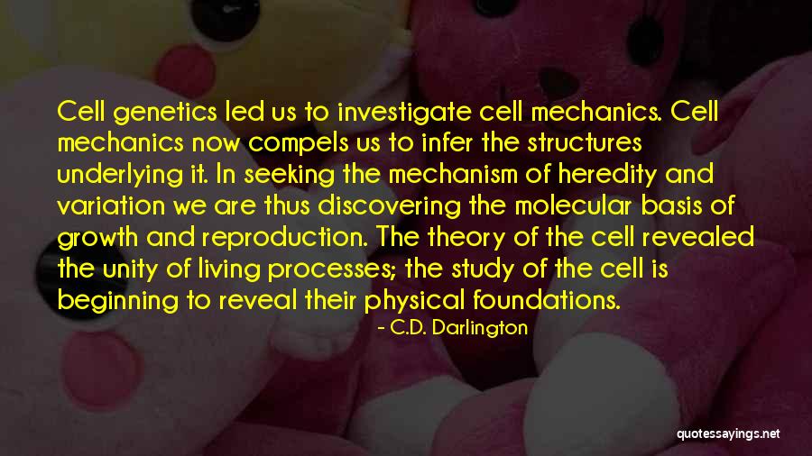 Cell Reproduction Quotes By C.D. Darlington Cell Reproduction Quotes By C.D. Darlington