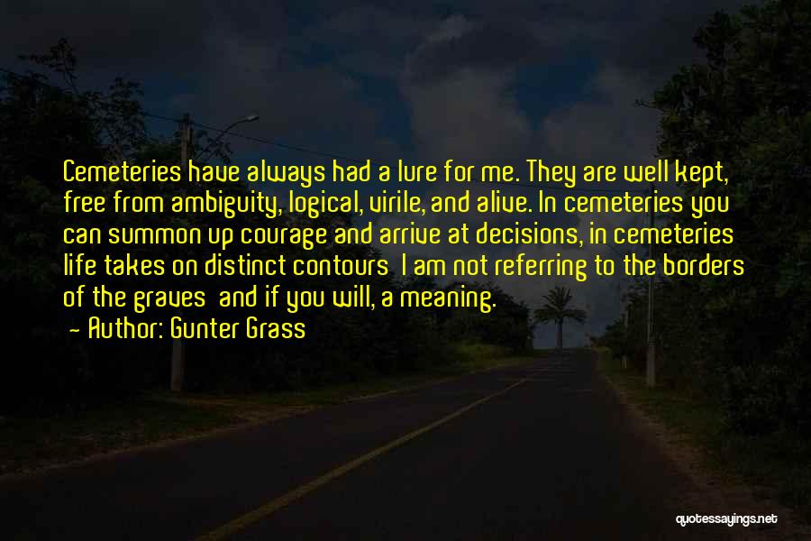 Cemeteries Quotes By Gunter Grass