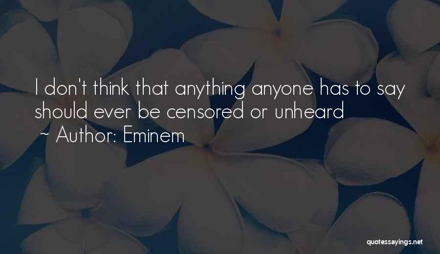 Censored Quotes By Eminem