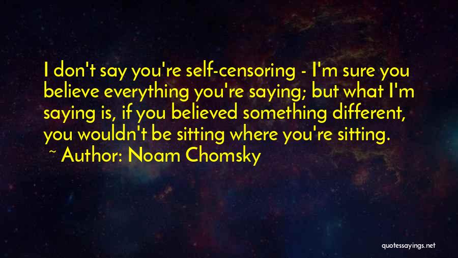 Censoring Quotes By Noam Chomsky