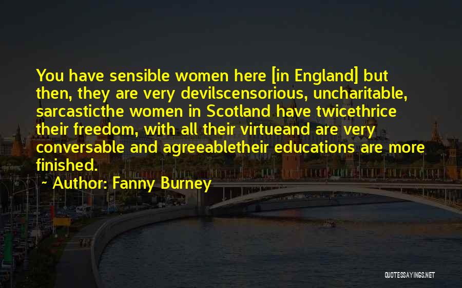 Censorious Quotes By Fanny Burney