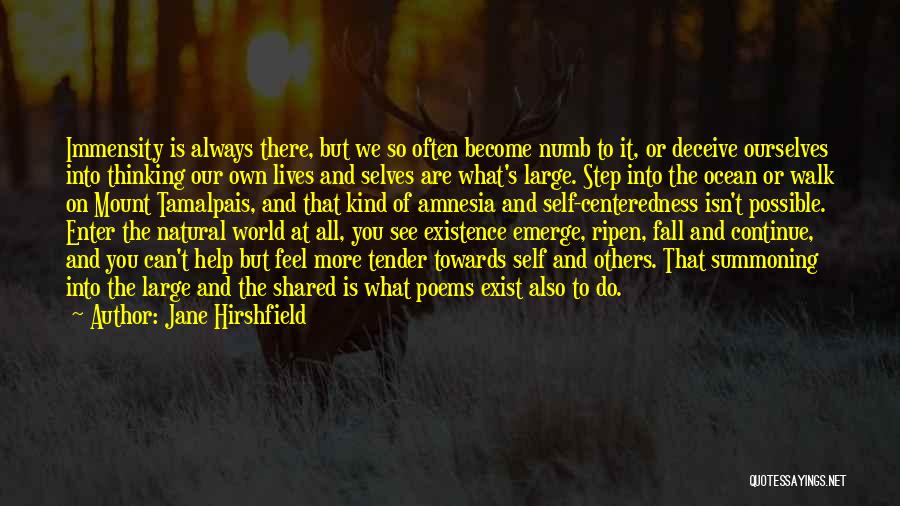 Centeredness Quotes By Jane Hirshfield