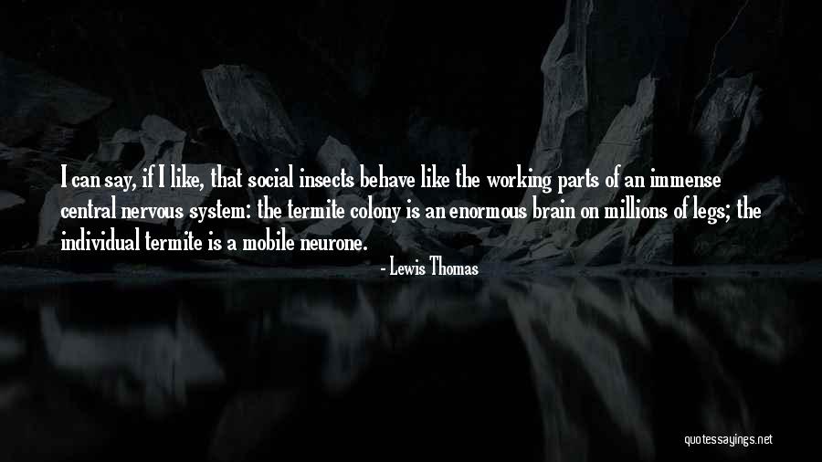 Central Nervous System Quotes By Lewis Thomas Central Nervous System Quotes By Lewis Thomas