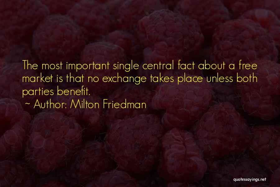 Central Quotes By Milton Friedman