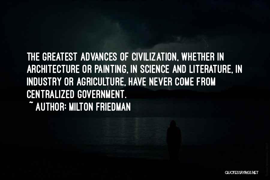 Centralized Quotes By Milton Friedman