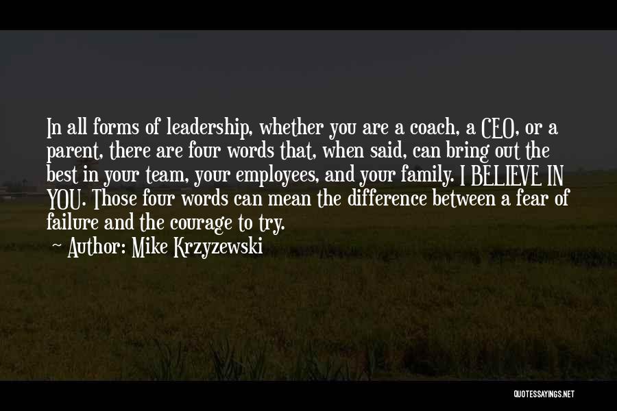 Ceo Employees Quotes By Mike Krzyzewski