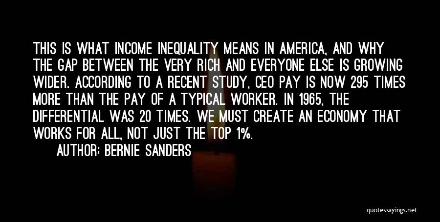 Ceo Pay Quotes By Bernie Sanders