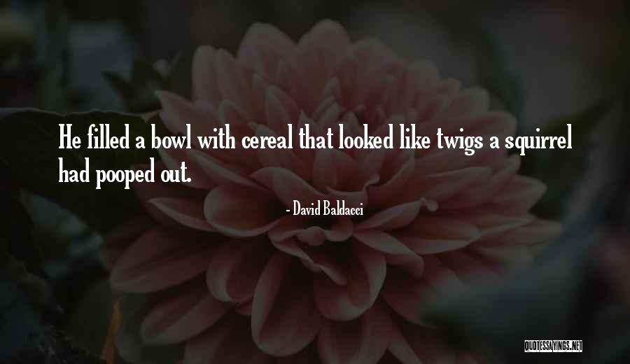 Cereal Bowl Quotes By David Baldacci Cereal Bowl Quotes By David Baldacci