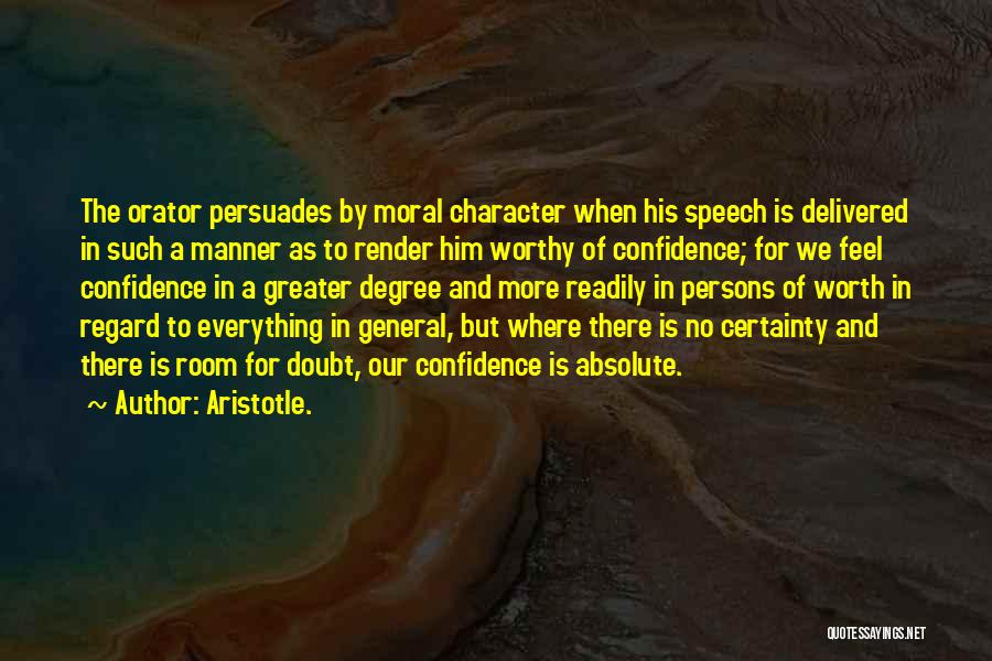 Certainty And Doubt Quotes By Aristotle.