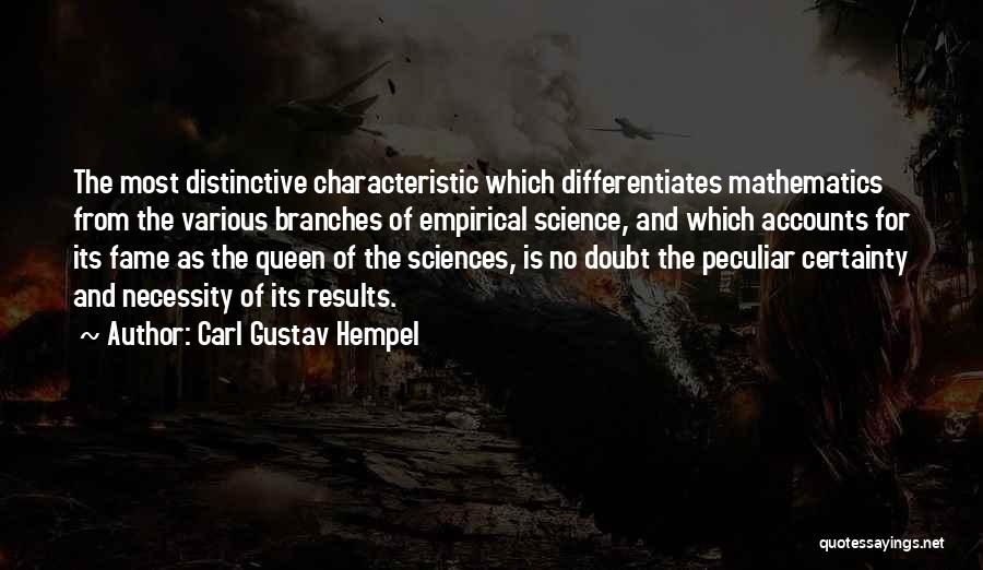 Certainty And Doubt Quotes By Carl Gustav Hempel