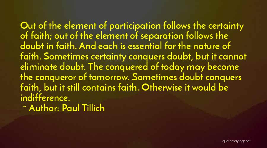 Certainty And Doubt Quotes By Paul Tillich