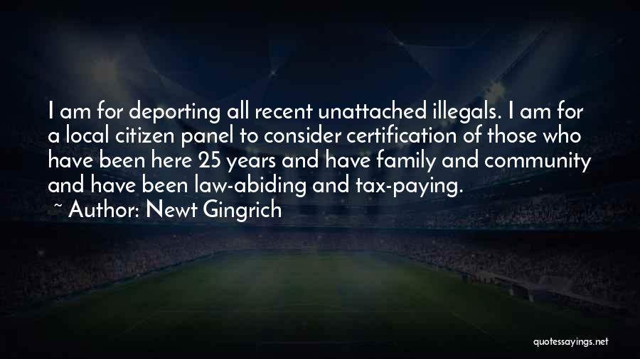 Certification Quotes By Newt Gingrich