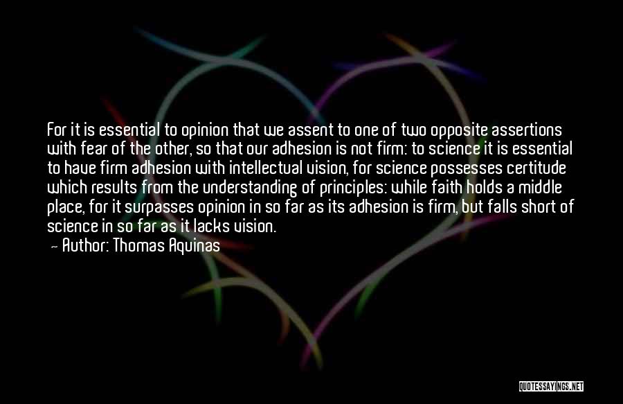 Certitude Quotes By Thomas Aquinas