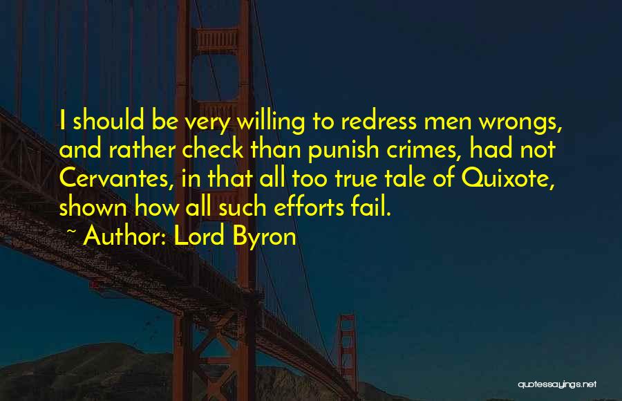 Cervantes Quixote Quotes By Lord Byron