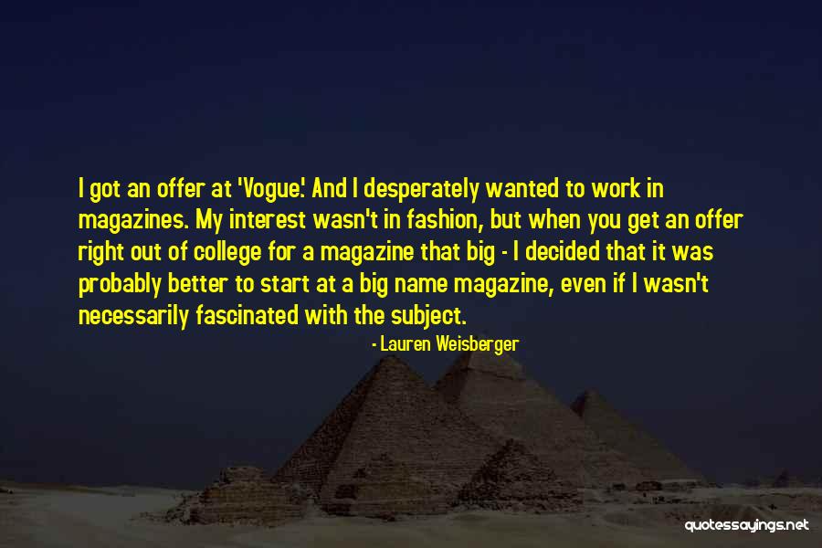 Cesado Significado Quotes By Lauren Weisberger Cesado Significado Quotes By Lauren Weisberger