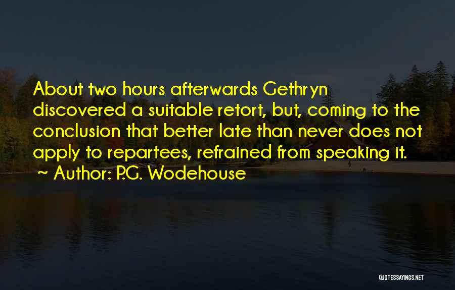 Cesariana Quotes By P.G. Wodehouse