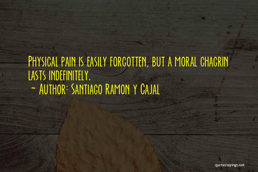 Chagrin Quotes By Santiago Ramon Y Cajal