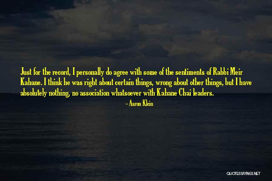 Chai Per Quotes By Aaron Klein Chai Per Quotes By Aaron Klein