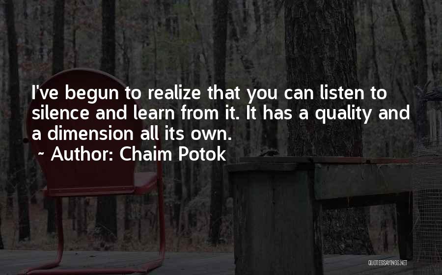 Chaim Potok Quotes 319107