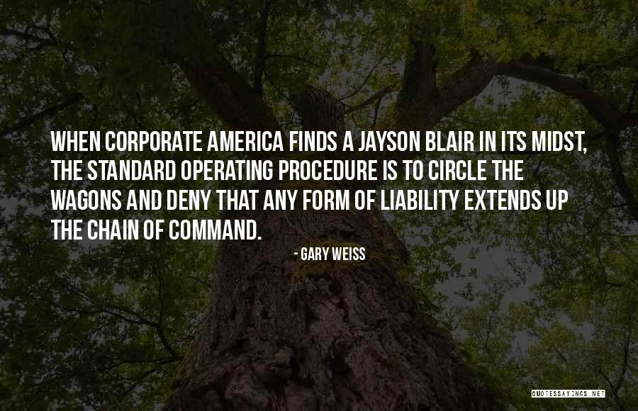 Chain Of Command Quotes By Gary Weiss