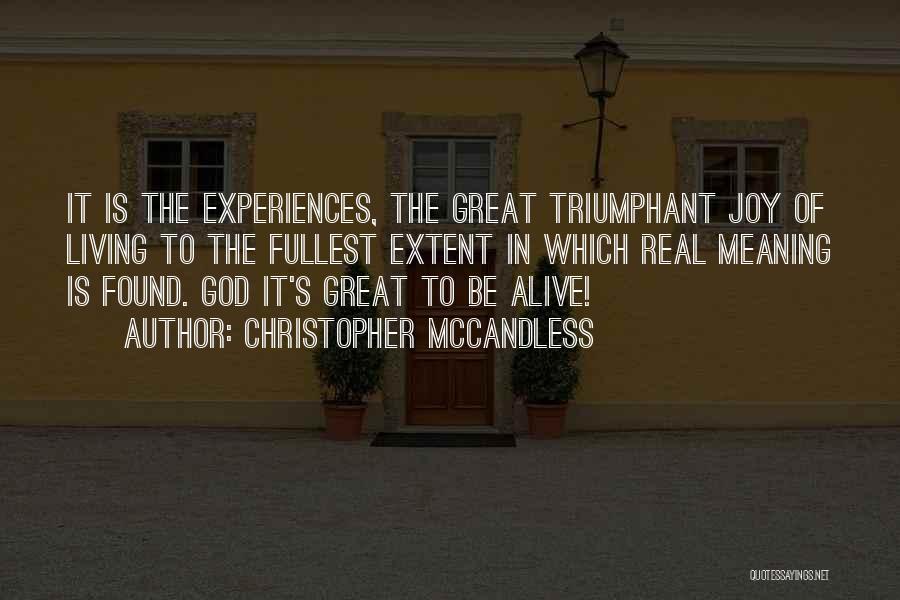 Chaines De Television Quotes By Christopher McCandless