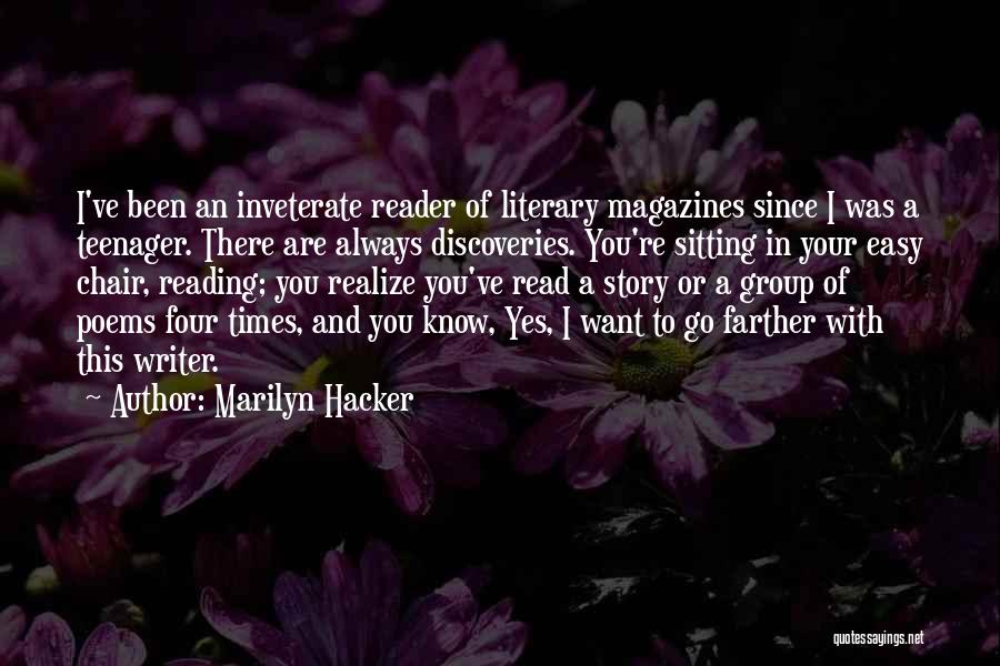 Chair Poems Quotes By Marilyn Hacker