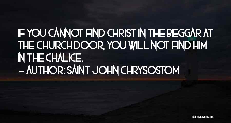 Chalice Well Quotes By Saint John Chrysostom