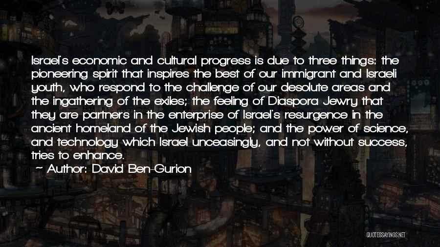 Challenge And Success Quotes By David Ben-Gurion