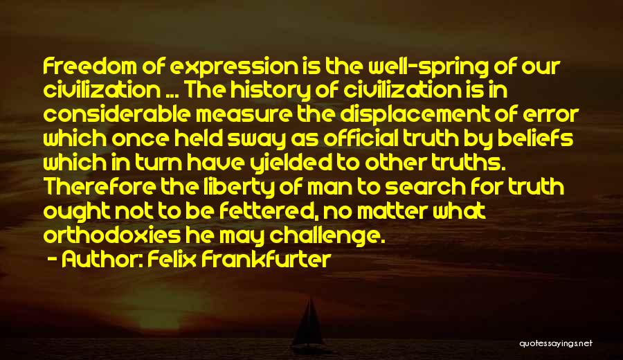 Challenge Beliefs Quotes By Felix Frankfurter