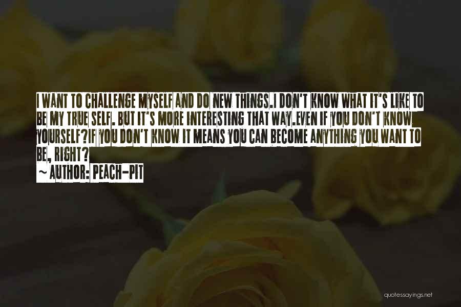 Challenge Myself Quotes By Peach-Pit