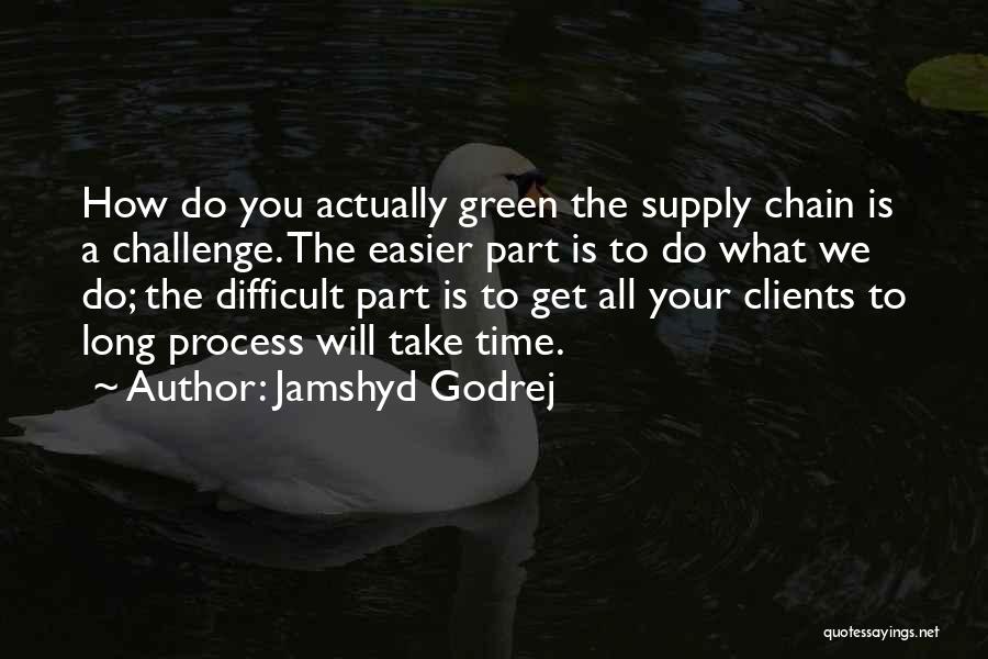 Challenge The Process Quotes By Jamshyd Godrej