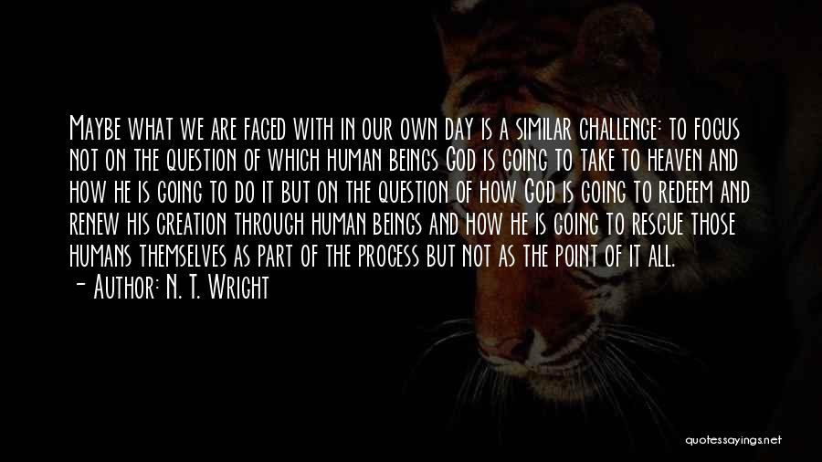 Challenge The Process Quotes By N. T. Wright