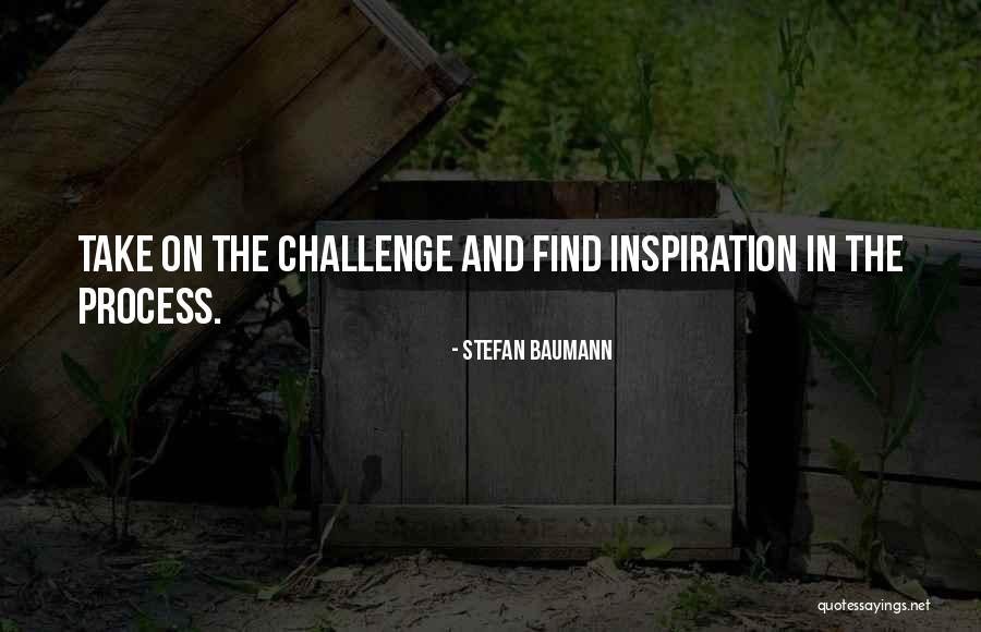 Challenge The Process Quotes By Stefan Baumann Challenge The Process Quotes By Stefan Baumann