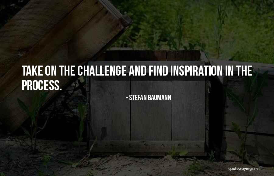 Challenge The Process Quotes By Stefan Baumann