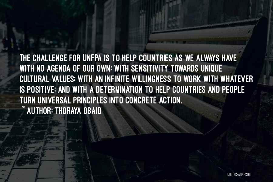 Challenge Yourself At Work Quotes By Thoraya Obaid