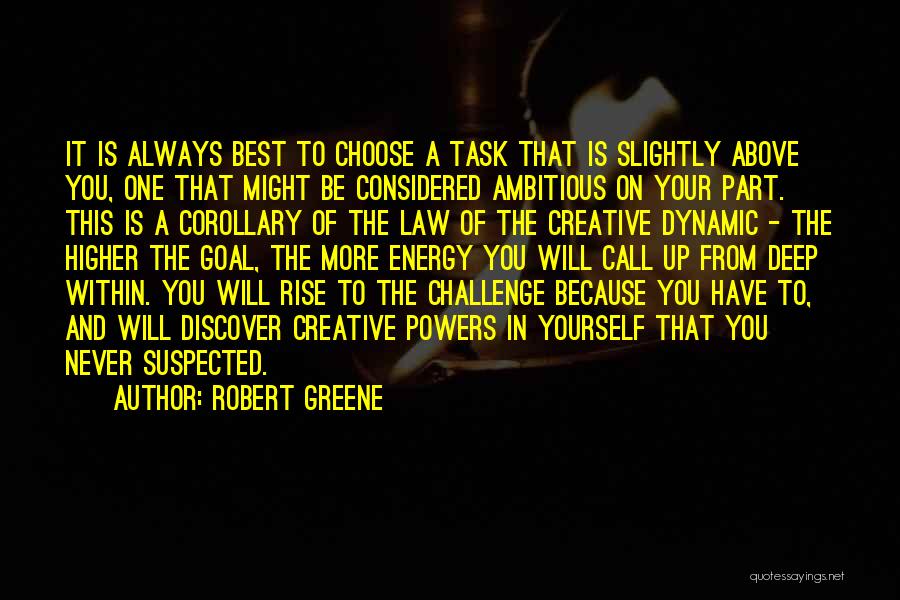 Challenge Yourself Quotes By Robert Greene