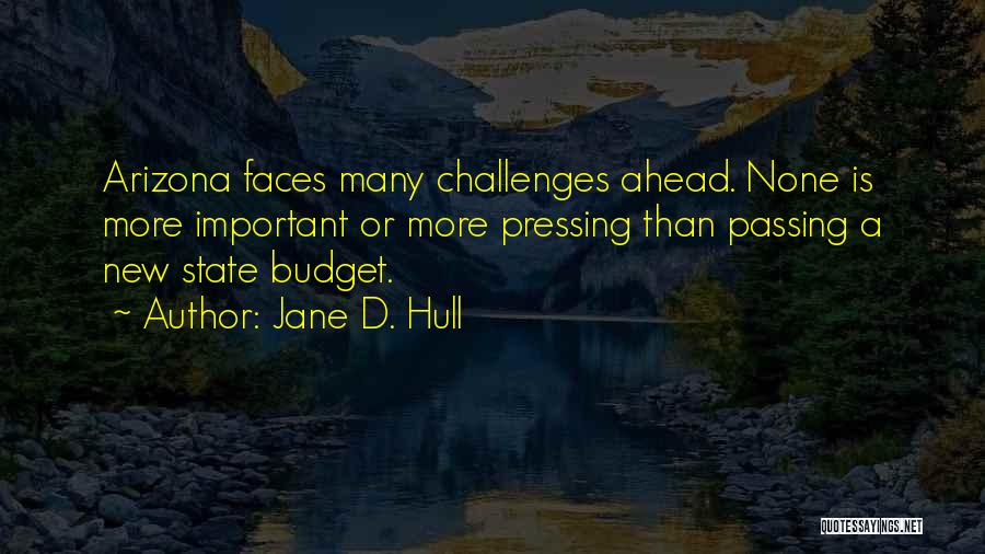 Challenges Ahead Quotes By Jane D. Hull