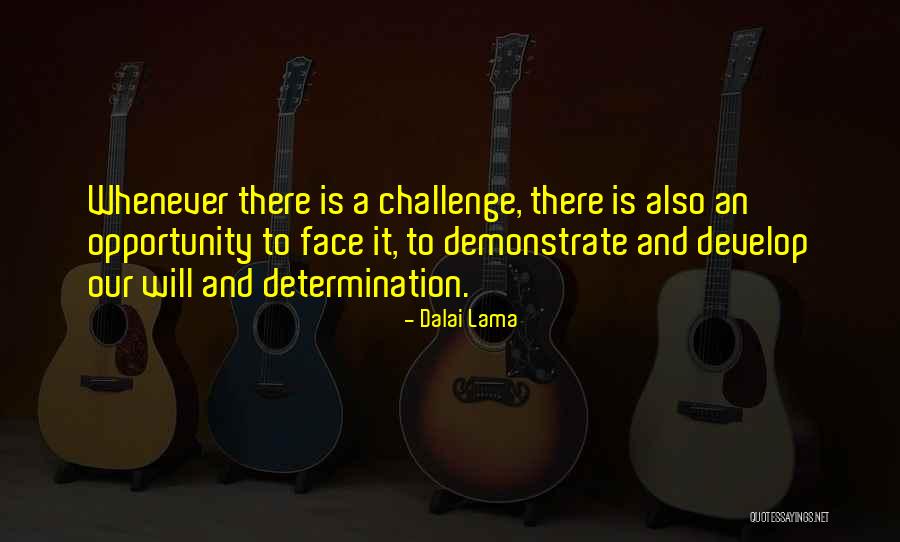 Challenges And Determination Quotes By Dalai Lama