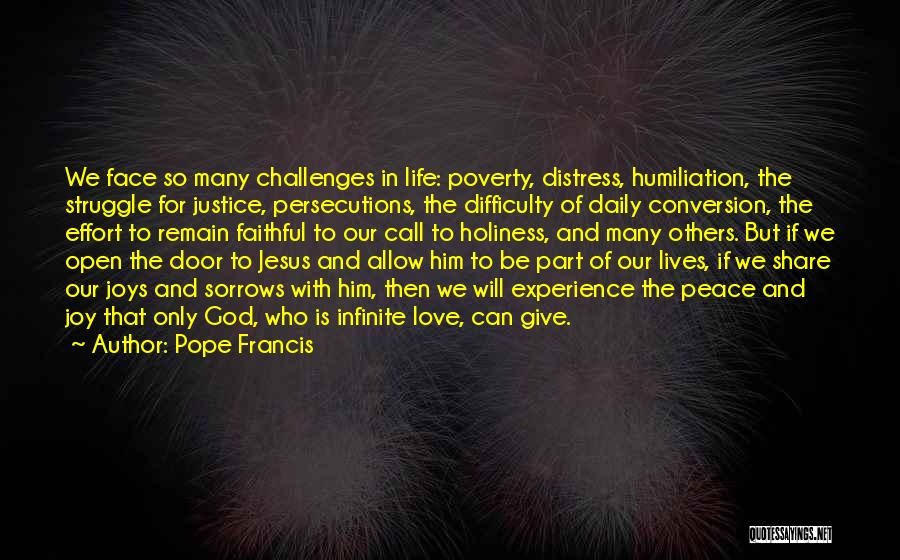 Challenges And God Quotes By Pope Francis